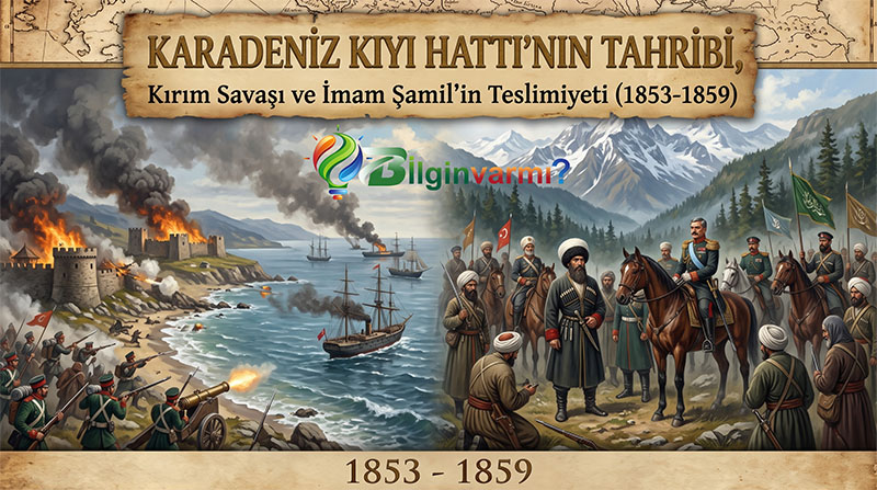 Karadeniz Kıyı Hattının Tahribi, Kırım Savaşı ve İmam Şamil'in Teslimiyeti