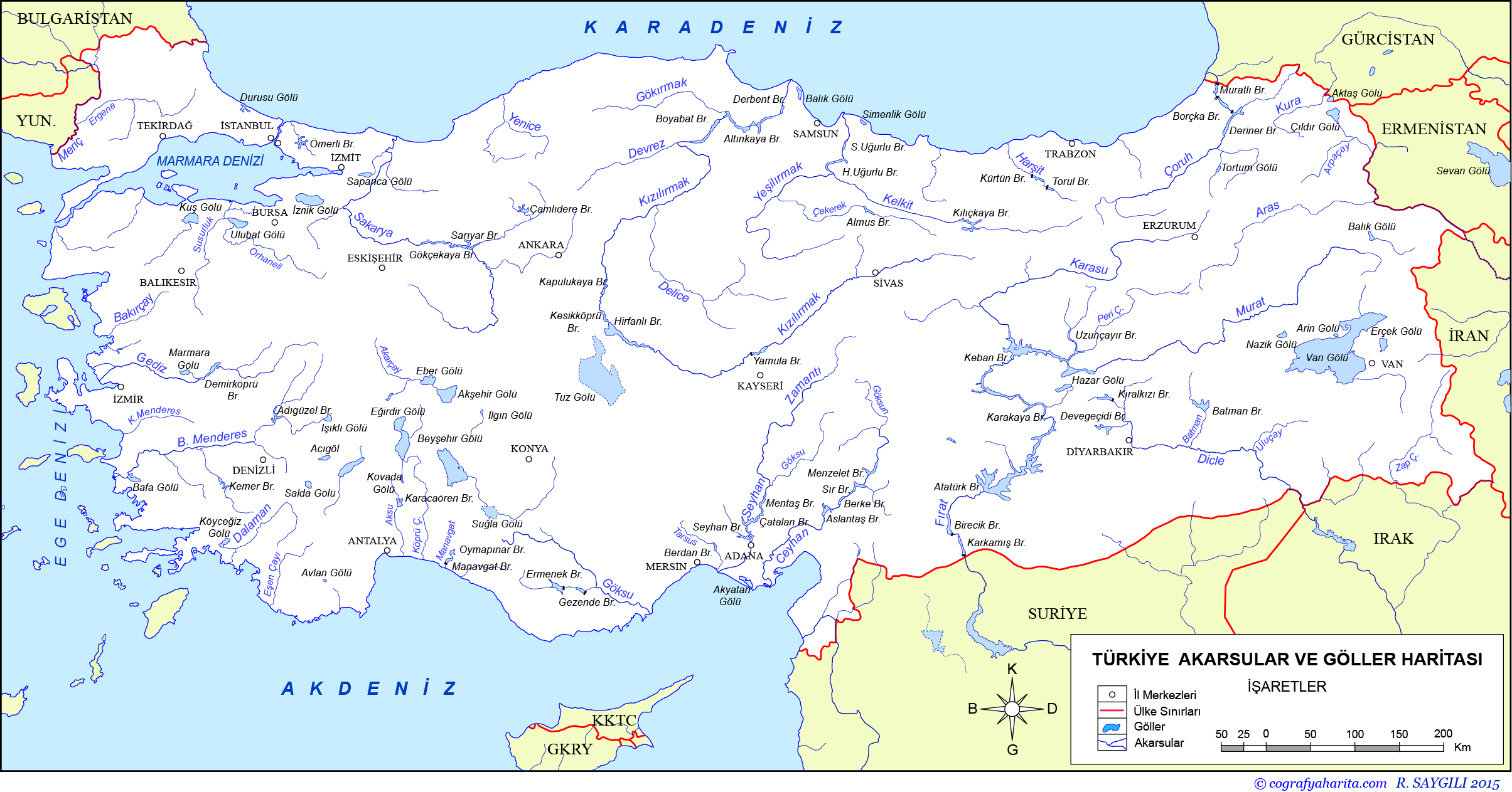 Türkiye’deki Akarsular ve Özellikleri