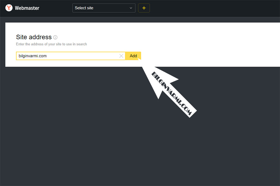 Yandex Site Ekleme Nasıl Yapılır ?