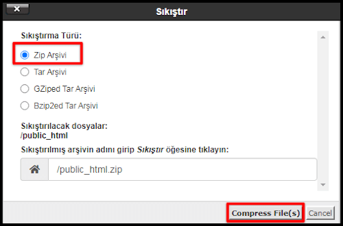 Zip arşivi