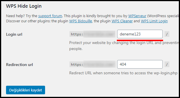 WPS Hide Login.. WordPress Admin Paneli Adresi Nasıl Değiştirilir?